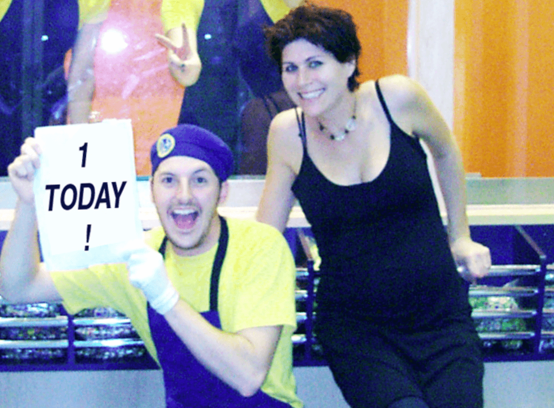 Roc Candy team celebrating a special day in the original shop