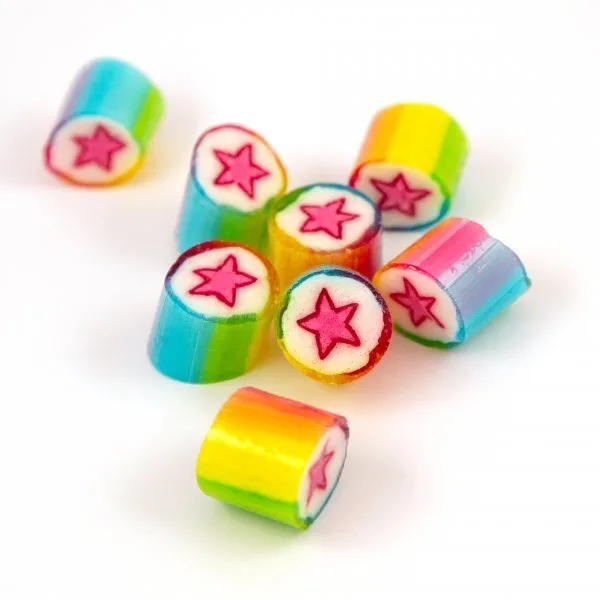 Rainbow Stars Rock Candy